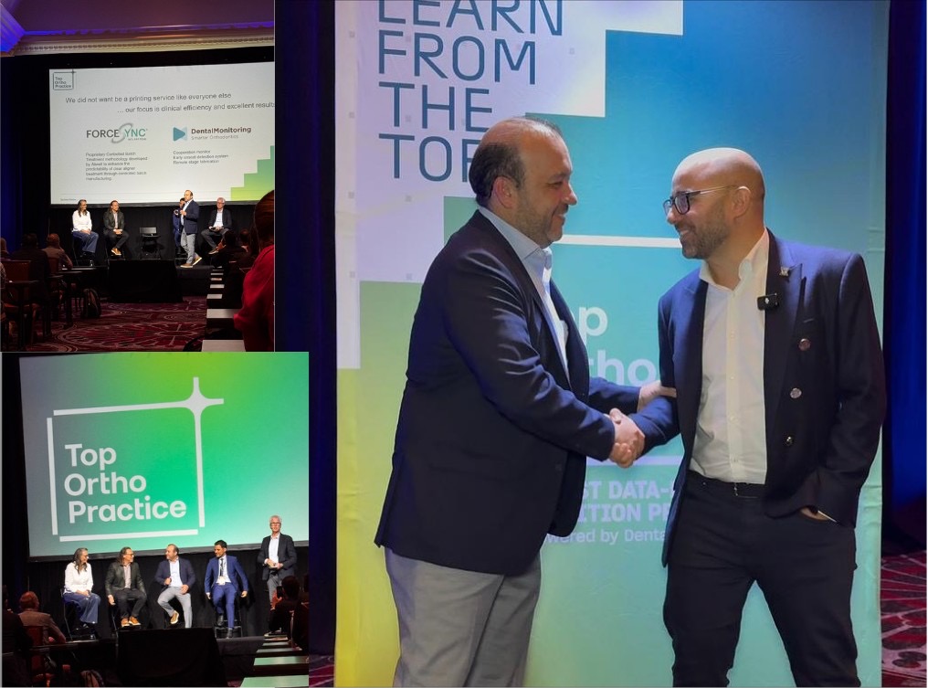 Los Doctores Carrillo recibiendo el Best Tracking Award de DentalMonitoring